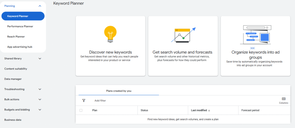 What is Google Ads Keyword Planner?